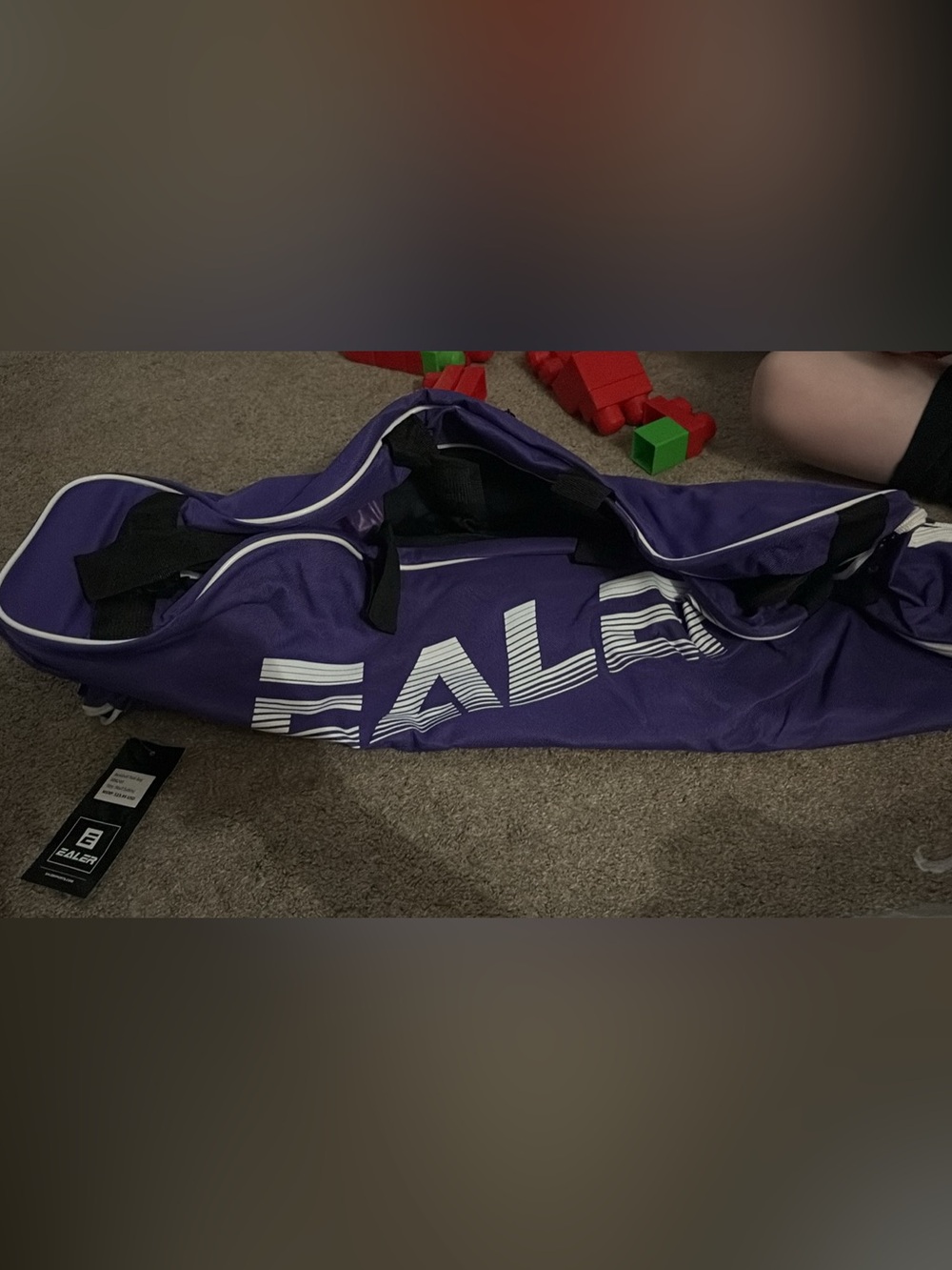 Purple Sports Baseball Bat Duffle Bag